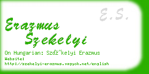 erazmus szekelyi business card